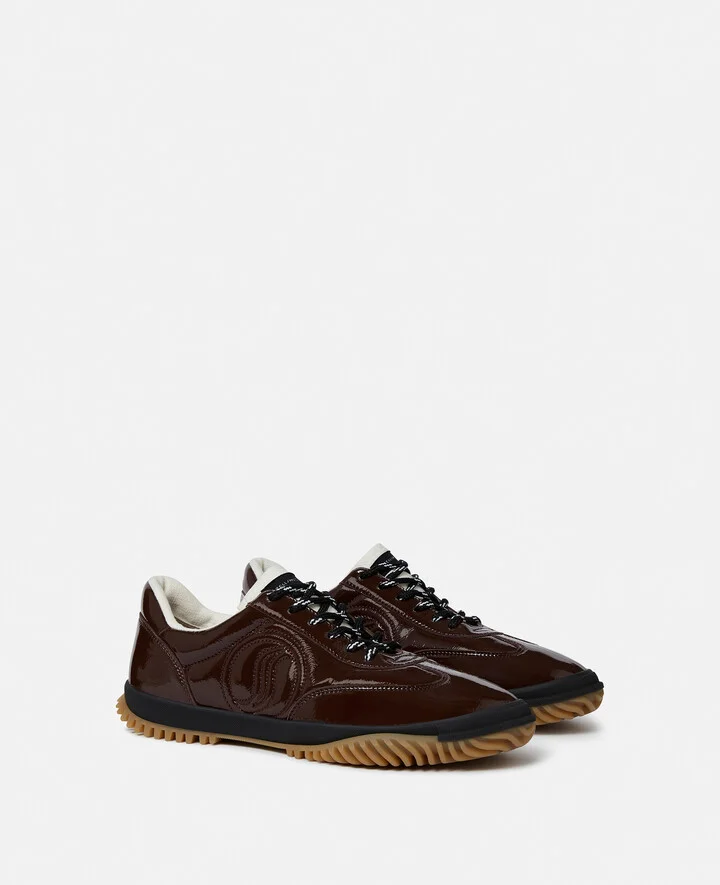 Stella McCartney - S-Wave Sport Paneled Sneakers, Woman, Mocha brown, Size: 35 - Image 2