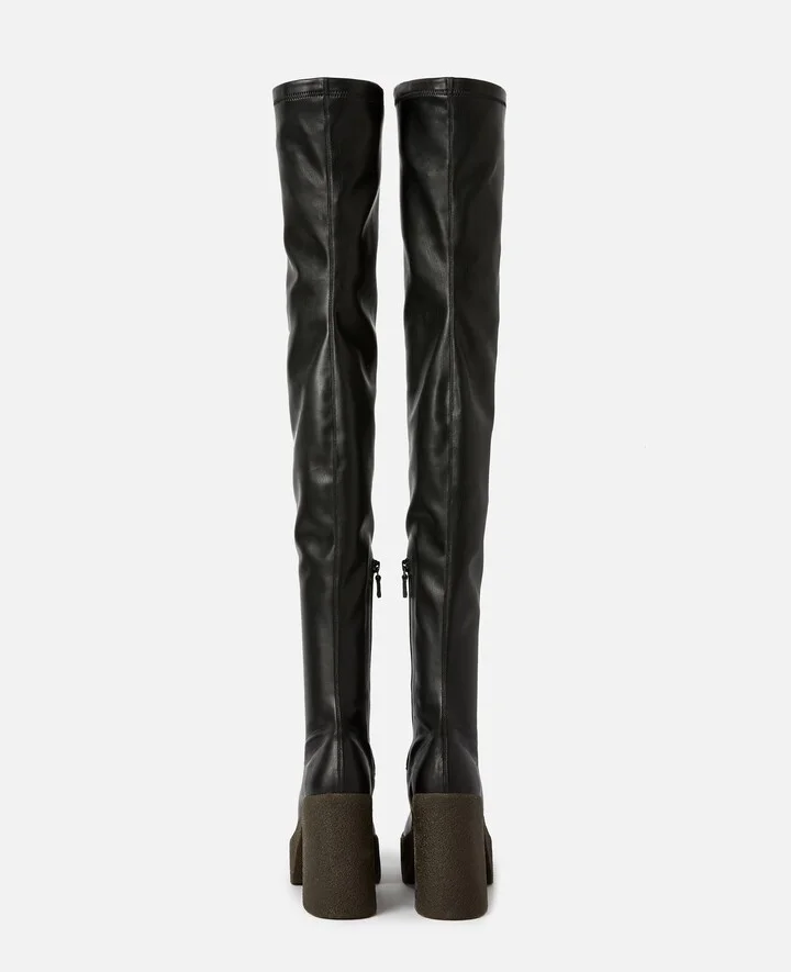 Stella McCartney - Skyla Above-The-Knee Boots, Woman, Black, Size: 35 - Image 3