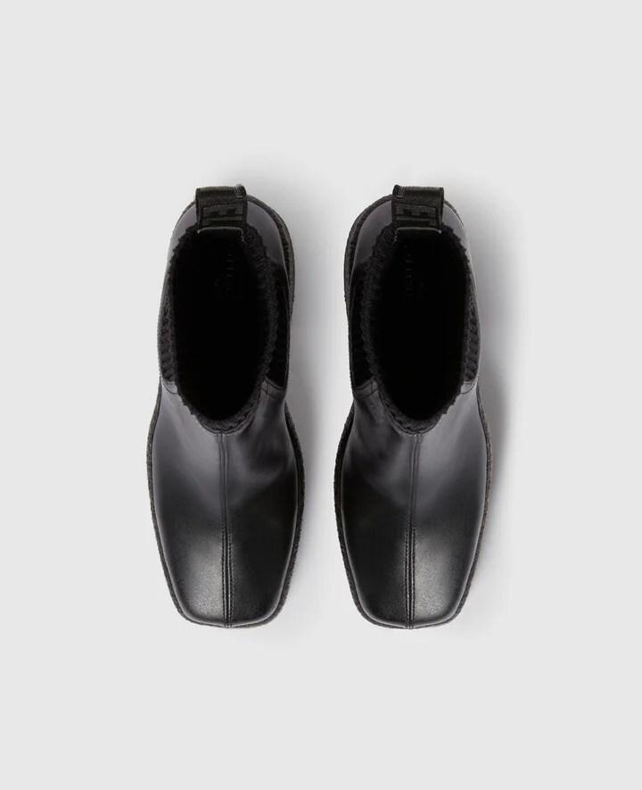 Stella McCartney - Skyla Heeled Sock Boots, Woman, Black, Size: 35 - Image 4