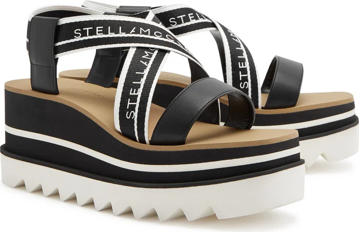 Stella Mccartney Sneak-elyse Faux Leather Platform Sandals - Image 2