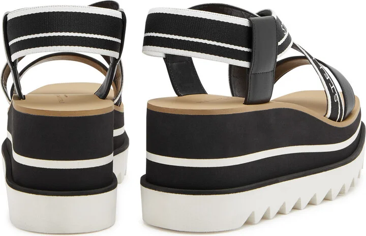 Stella Mccartney Sneak-elyse Faux Leather Platform Sandals - Image 3