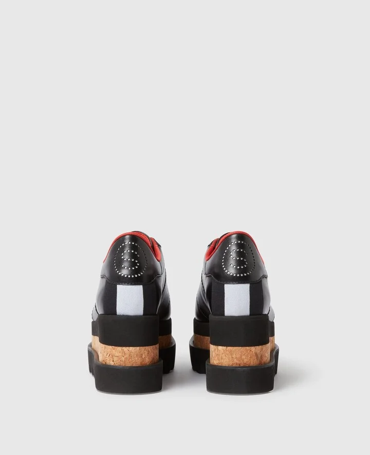 Stella McCartney - Sneak-Elyse Platform Lace-Up Sneakers, Woman, Black, Size: 34 - Image 3
