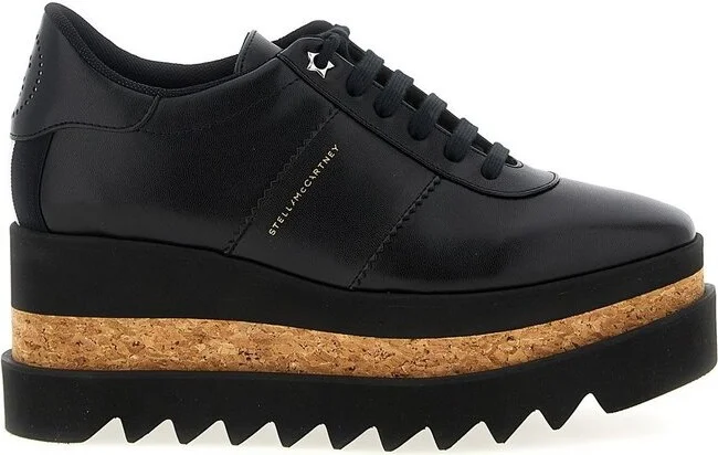 Stella McCartney Sneak-Elyse Platform Lace-Up Trainers