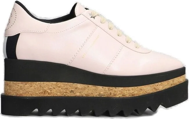 Stella McCartney Sneak-Elyse Platform Lace-Up Trainers
