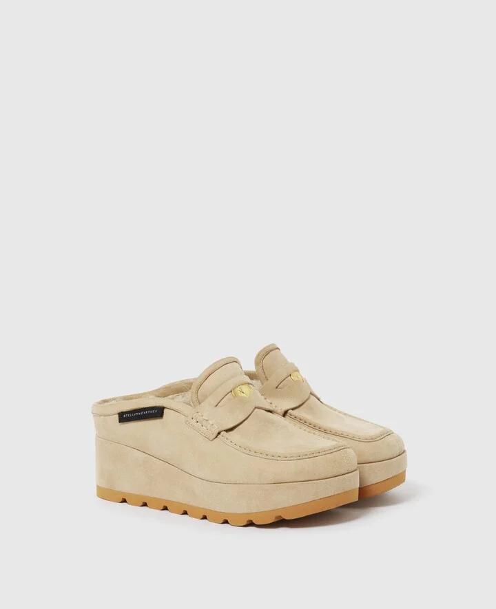 Stella McCartney - Sneak-Elyse Platform Loafer Slippers, Woman, Desert, Size: 37 - Image 2