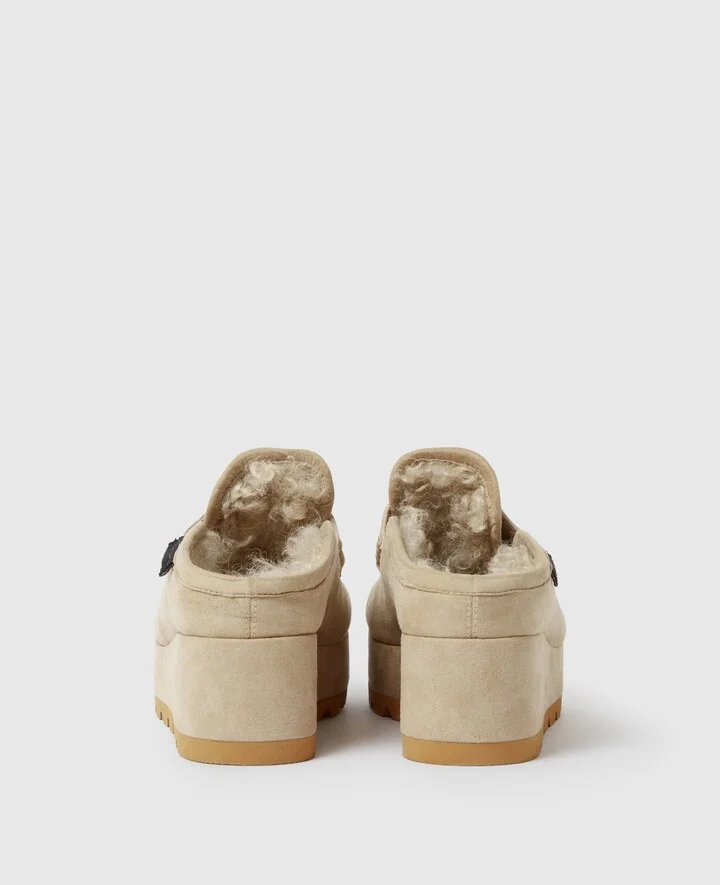 Stella McCartney - Sneak-Elyse Platform Loafer Slippers, Woman, Desert, Size: 37 - Image 3