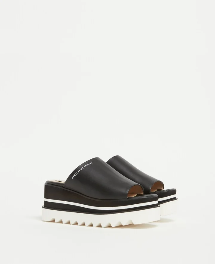 Stella McCartney - Sneak-Elyse Platform Mules, Woman, Black, Size: 36