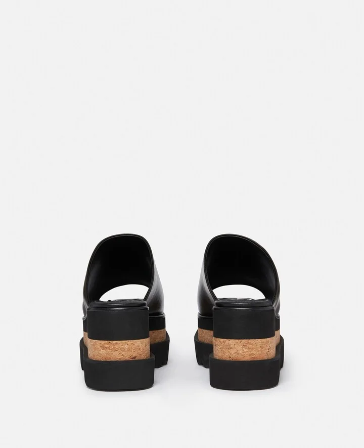 Stella McCartney - Sneak-Elyse Platform Sandals, Woman, Ebony black, Size: 34 - Image 3