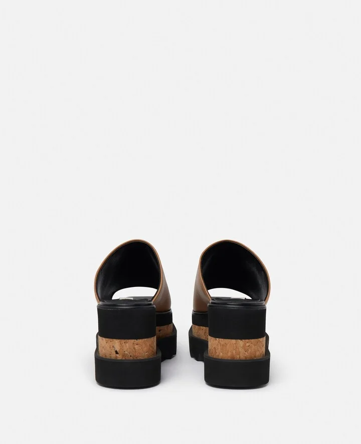 Stella McCartney - Sneak-Elyse Platform Sandals, Woman, Ebony black, Size: 34 - Image 6