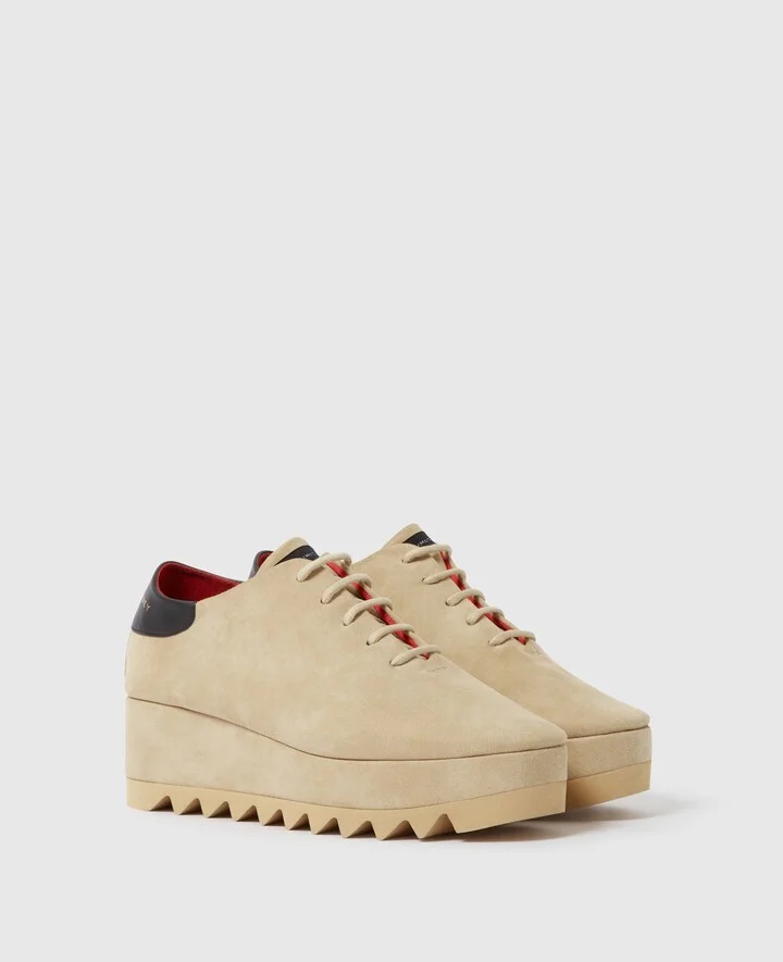 Stella McCartney - Sneak-Elyse Platform Shoes, Woman, Desert, Size: 35 - Image 2
