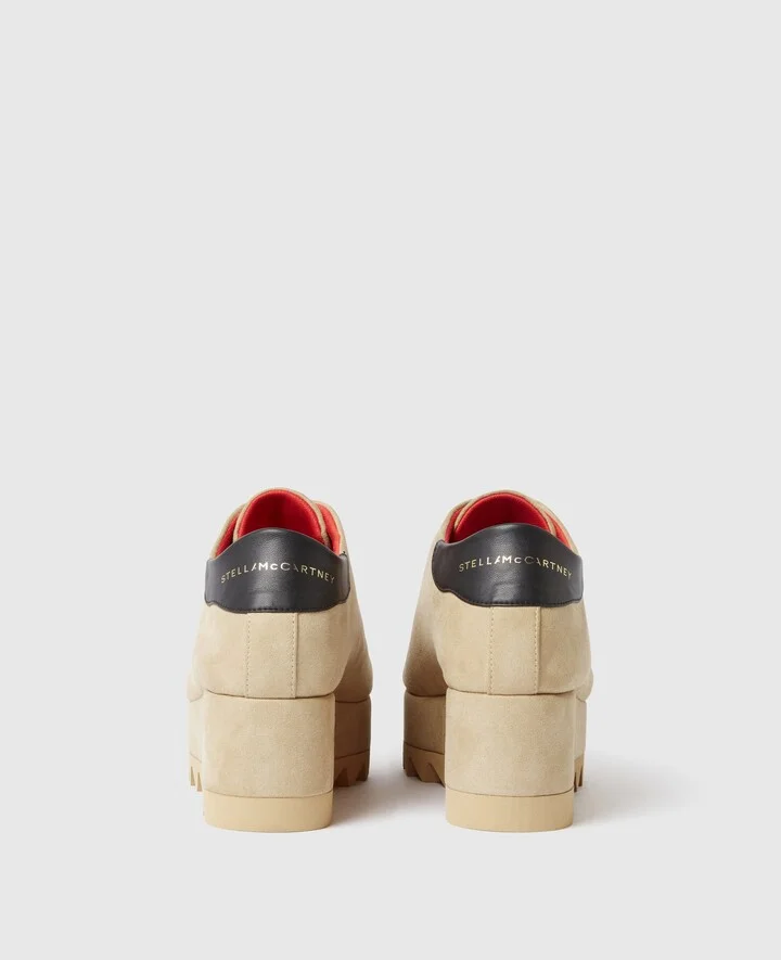 Stella McCartney - Sneak-Elyse Platform Shoes, Woman, Desert, Size: 35 - Image 3