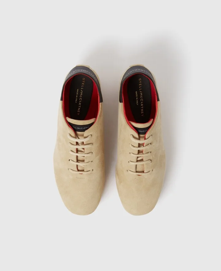 Stella McCartney - Sneak-Elyse Platform Shoes, Woman, Desert, Size: 35 - Image 4