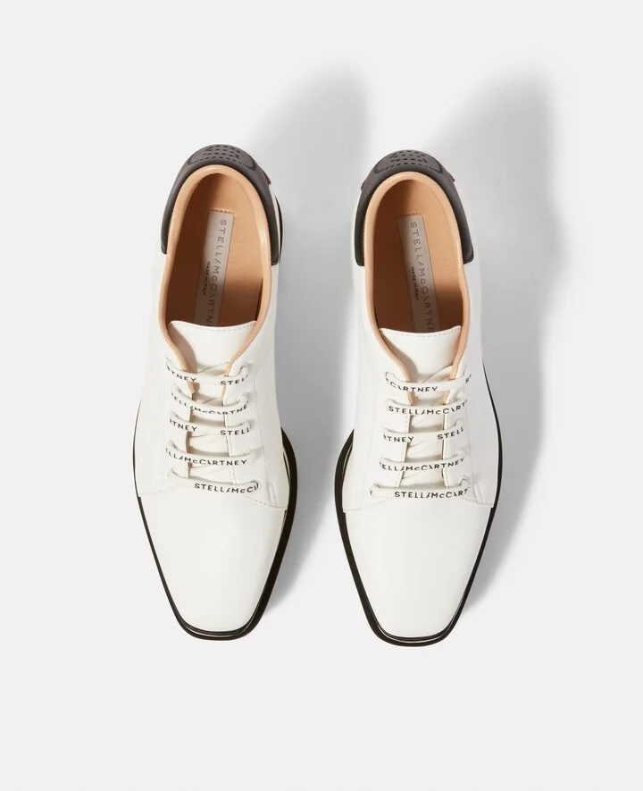 Stella McCartney - Sneak-Elyse Platform Shoes, Woman, White, Size: 34 - Image 2