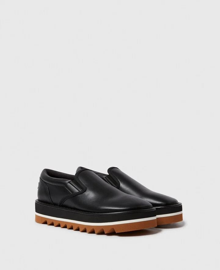 Stella McCartney - Sneak-Elyse Platform Slippers, Woman, Black, Size: 36 - Image 2