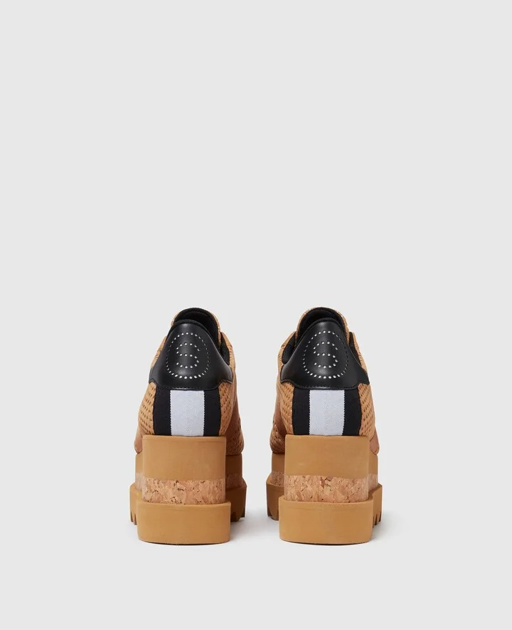 Stella McCartney - Sneak-Elyse Platform Sneakers, Woman, Camel, Size: 39h - Image 3