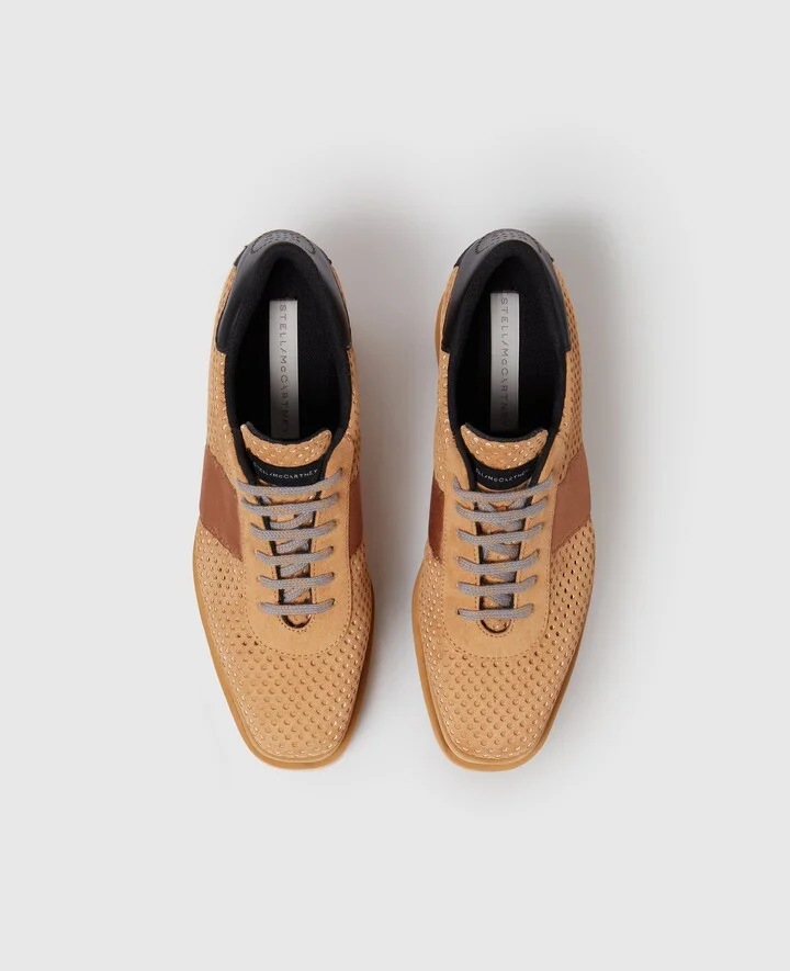 Stella McCartney - Sneak-Elyse Platform Sneakers, Woman, Camel, Size: 39h - Image 4
