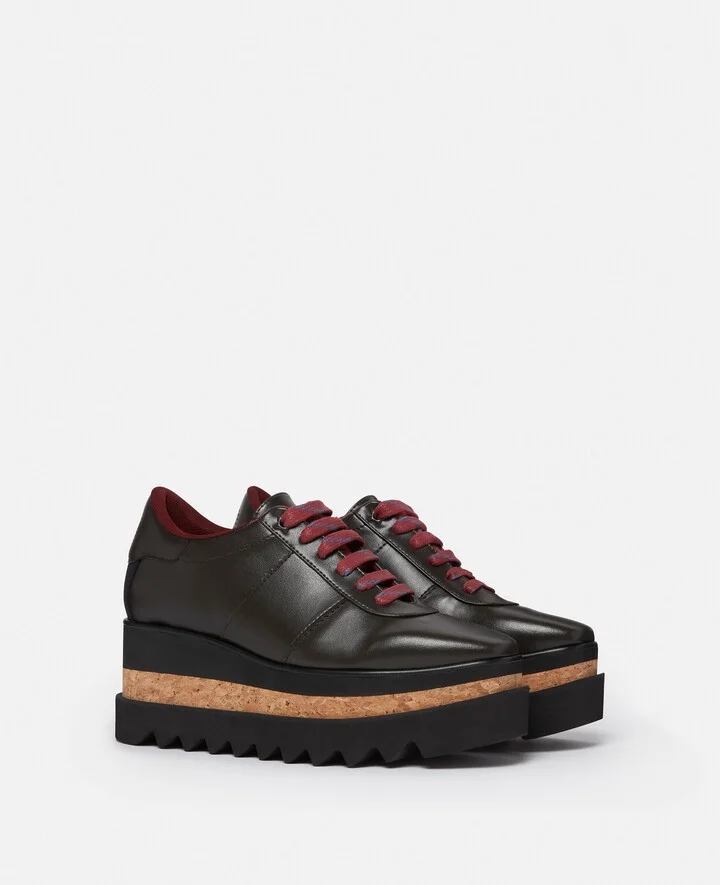 Stella McCartney - Sneak-Elyse Platform Sneakers, Woman, Ebony black, Size: 34h - Image 2
