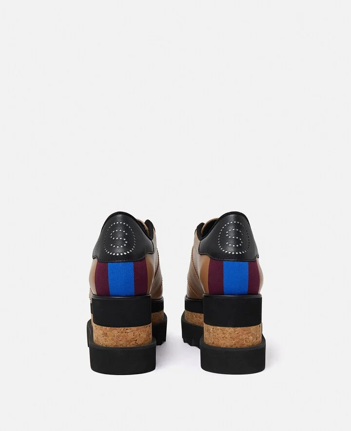 Stella McCartney - Sneak-Elyse Platform Sneakers, Woman, Ebony black, Size: 34h - Image 6