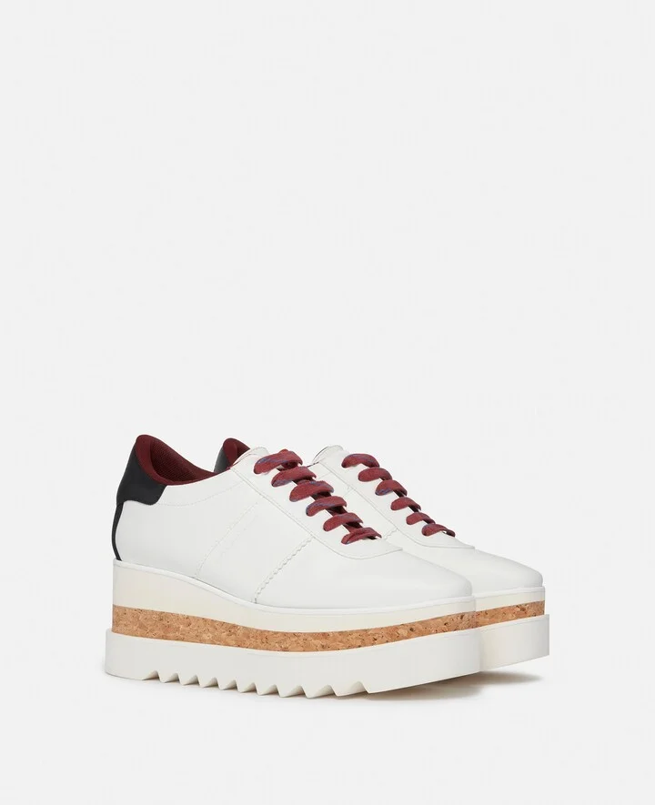 Stella McCartney - Sneak-Elyse Platform Sneakers, Woman, Ebony black, Size: 34h - Image 8