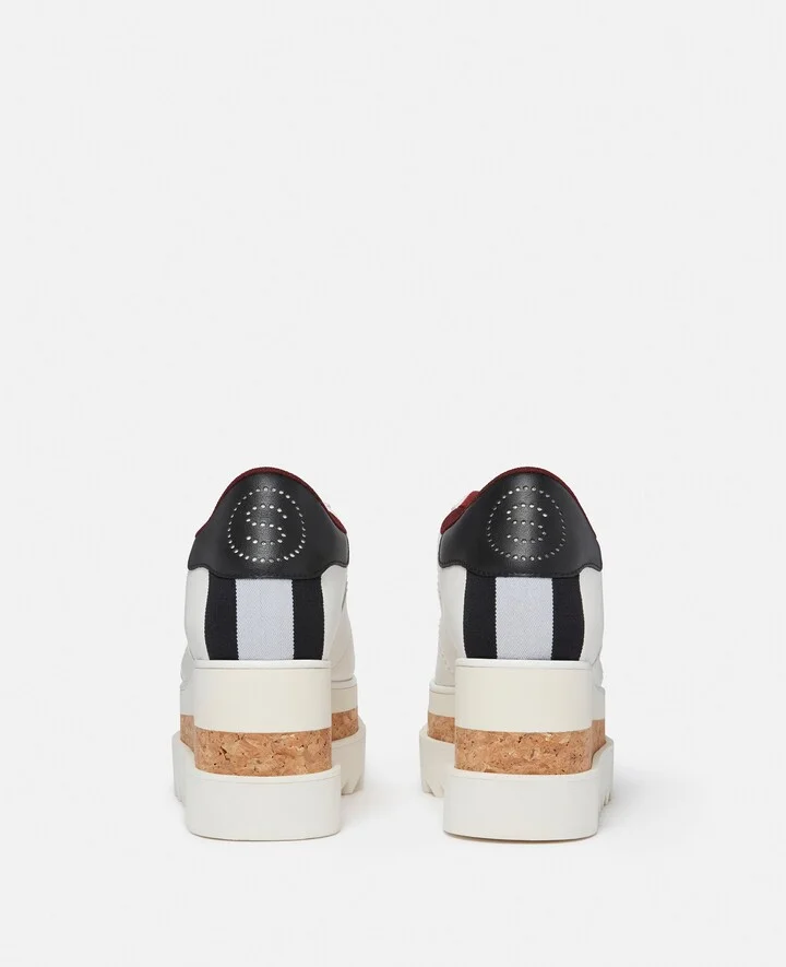 Stella McCartney - Sneak-Elyse Platform Sneakers, Woman, Ebony black, Size: 34h - Image 9