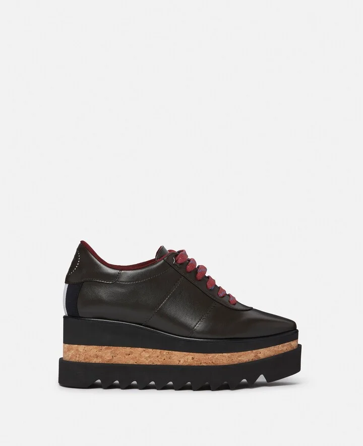 Stella McCartney - Sneak-Elyse Platform Sneakers, Woman, Ebony black, Size: 34h