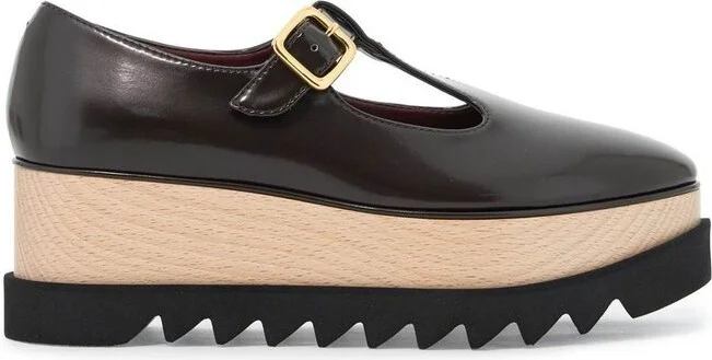Stella McCartney Sneak-Elyse T-Bar Platform Mary Jane Shoes
