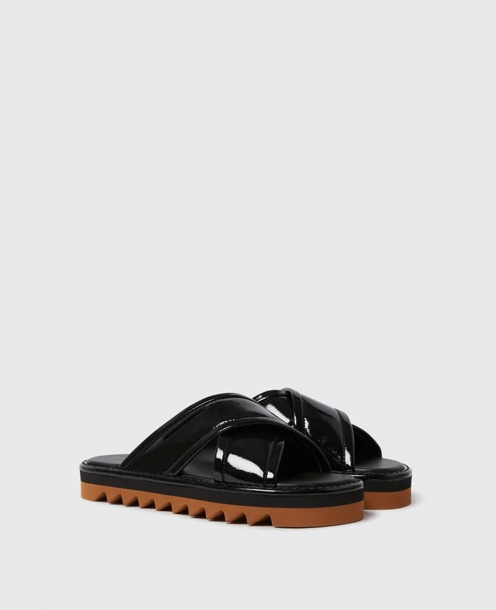 Stella McCartney - Sneak-Elyse Twisted Sandals, Woman, Black, Size: 35 - Image 2