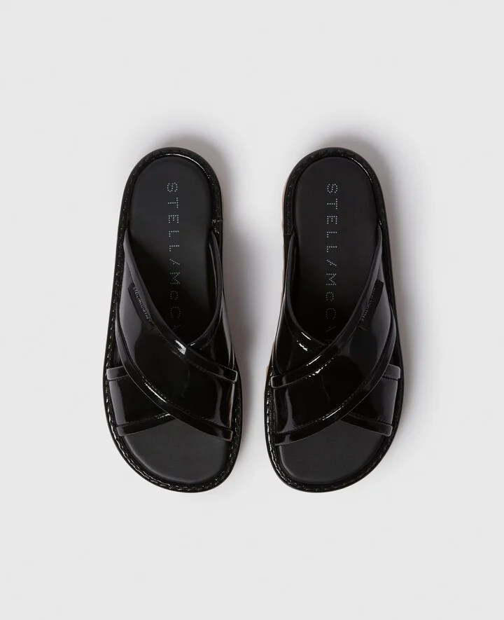 Stella McCartney - Sneak-Elyse Twisted Sandals, Woman, Black, Size: 35 - Image 4