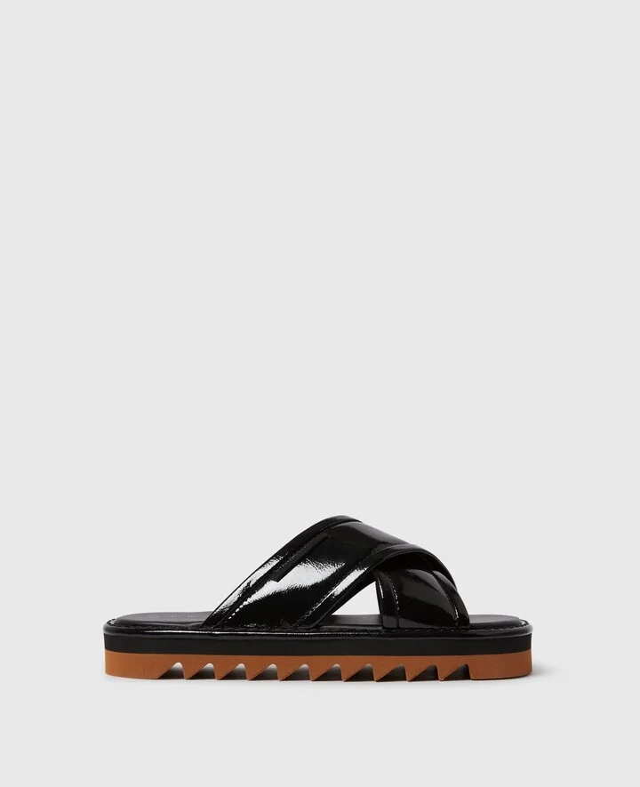 Stella McCartney - Sneak-Elyse Twisted Sandals, Woman, Black, Size: 35