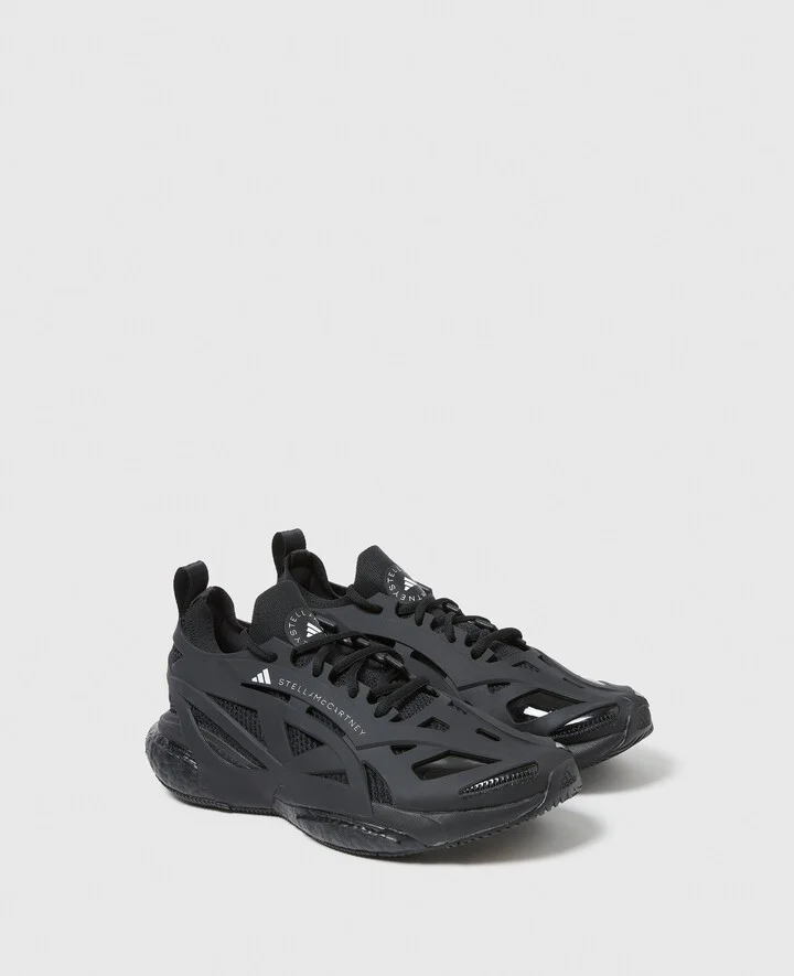 Stella McCartney - Solarglide Running Sneakers, Woman, Black, Size: 6 - Image 3