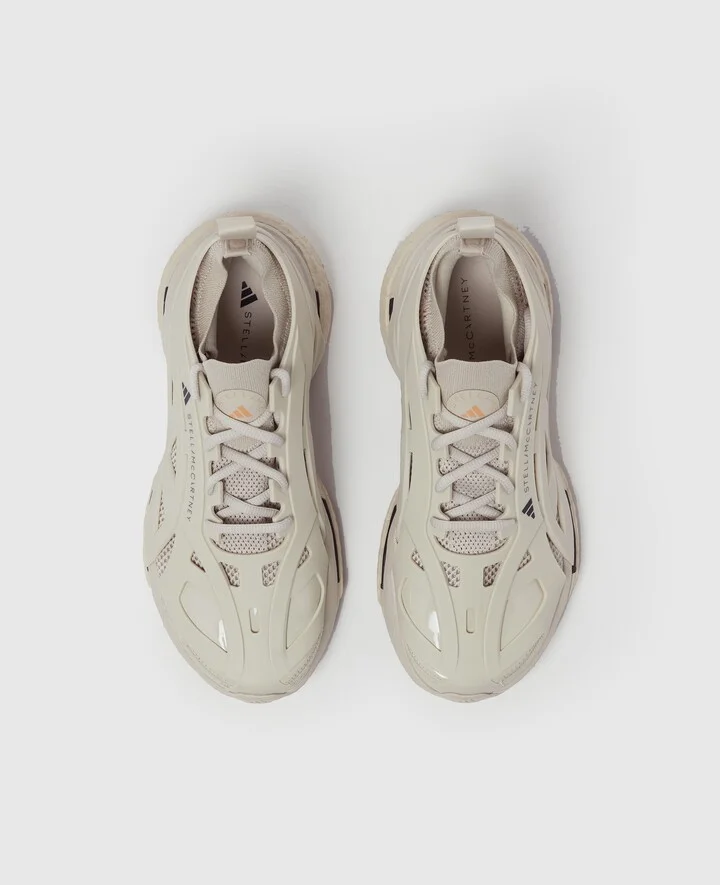Stella McCartney - Solarglide Running Sneakers, Woman, Gobi Beige/Black, Size: 5 - Image 5