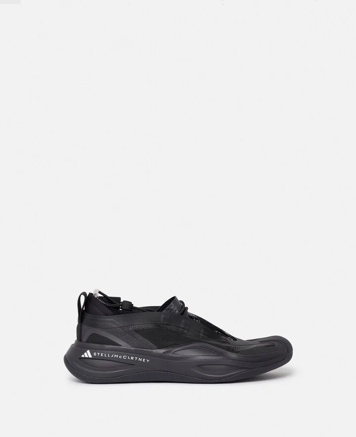 Stella McCartney - Sportswear Low Ground Running Sneakers, Woman, Black, Size: 3h
