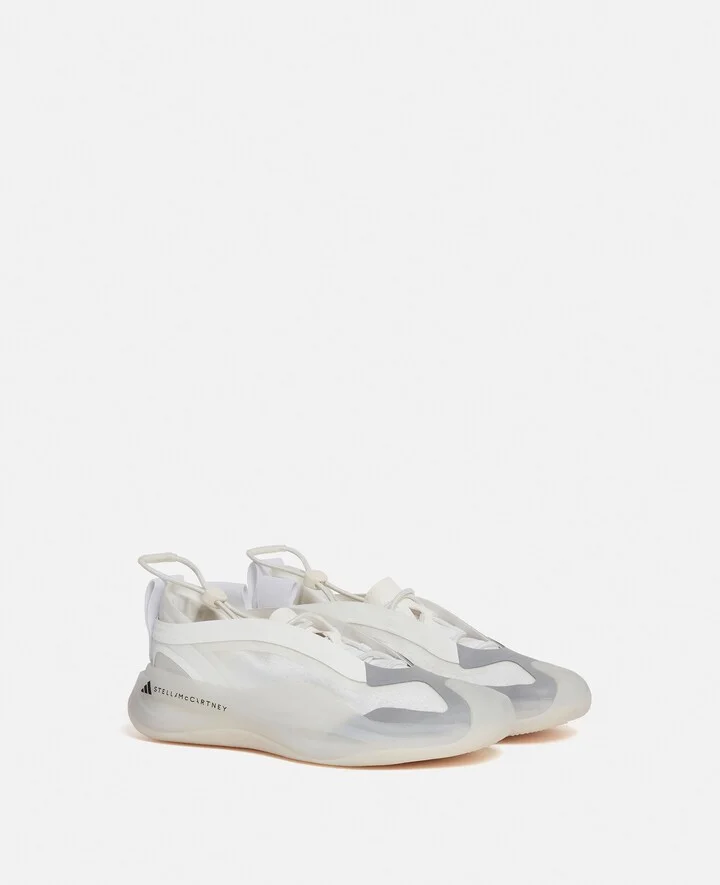 Stella McCartney - Sportswear Low Ground Running Sneakers, Woman, White, Size: 3h - Image 3