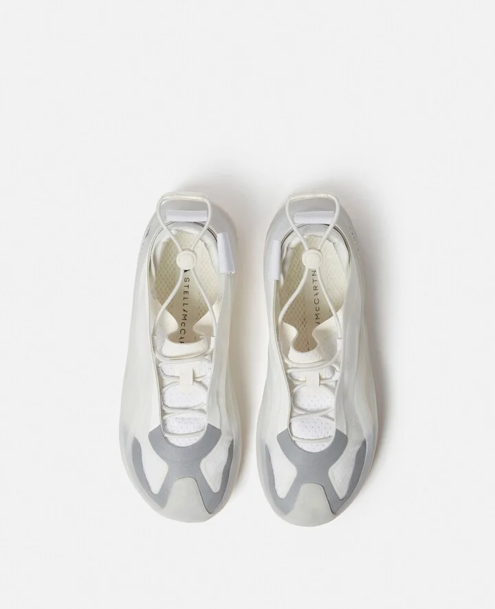Stella McCartney - Sportswear Low Ground Running Sneakers, Woman, White, Size: 3h - Image 5