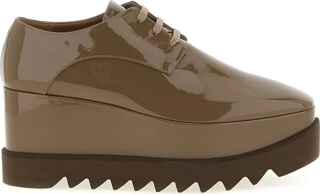 Stella McCartney Square Toe Lace-Up Shoes
