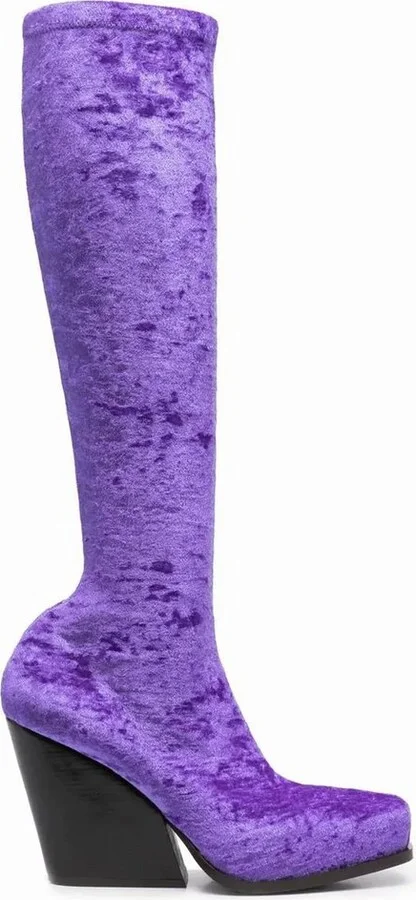 Stella McCartney Square-Toe Platform Boots