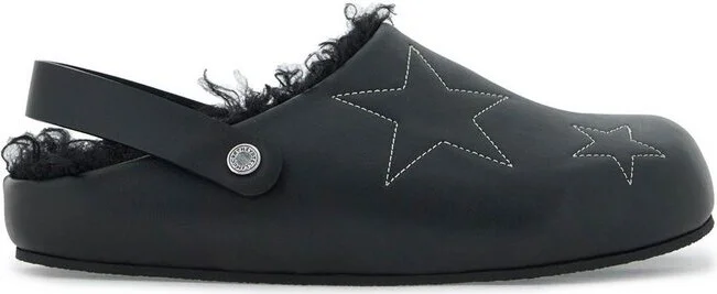 Stella McCartney Star Stitched Slip-On Slippers