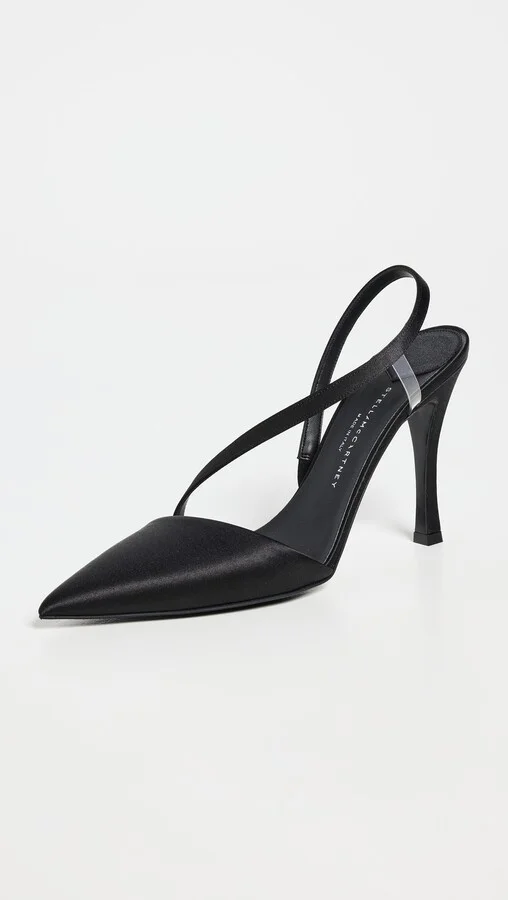 Stella McCartney Stella Iconic Recycled Satin Pumps - Image 2