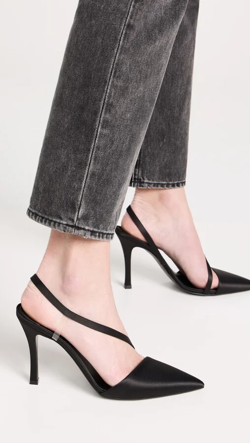 Stella McCartney Stella Iconic Recycled Satin Pumps - Image 3