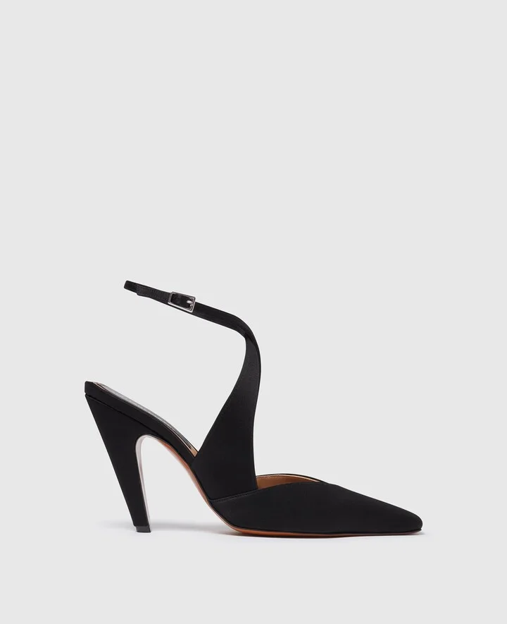 Stella McCartney - Stella Spur Heeled Pump, Woman, Black, Size: 35