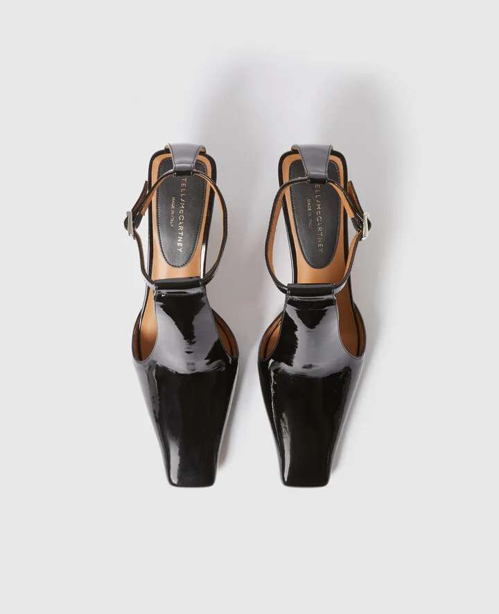 Stella McCartney - Stella Spur Kitten Heels, Woman, Black, Size: 35 - Image 4