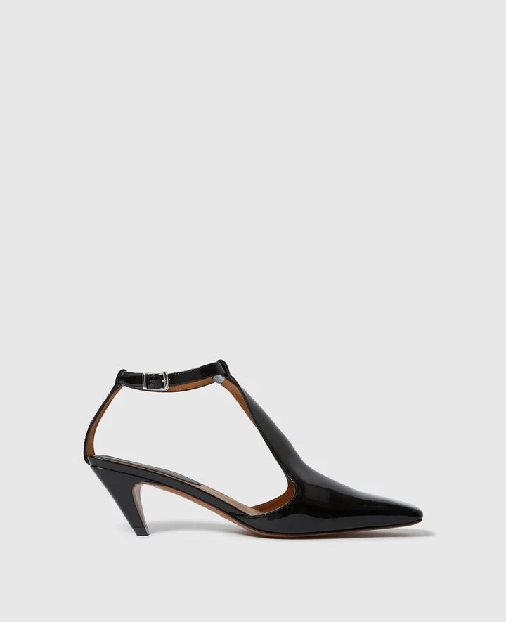 Stella McCartney - Stella Spur Kitten Heels, Woman, Black, Size: 35