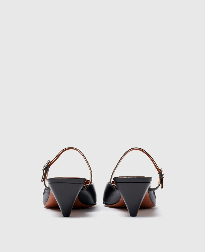 Stella McCartney - Stella Spur Kitten Heels, Woman, Black, Size: 36 - Image 3