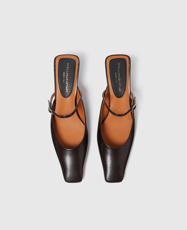 Stella McCartney - Stella Spur Kitten Heels, Woman, Black, Size: 36 - Image 4
