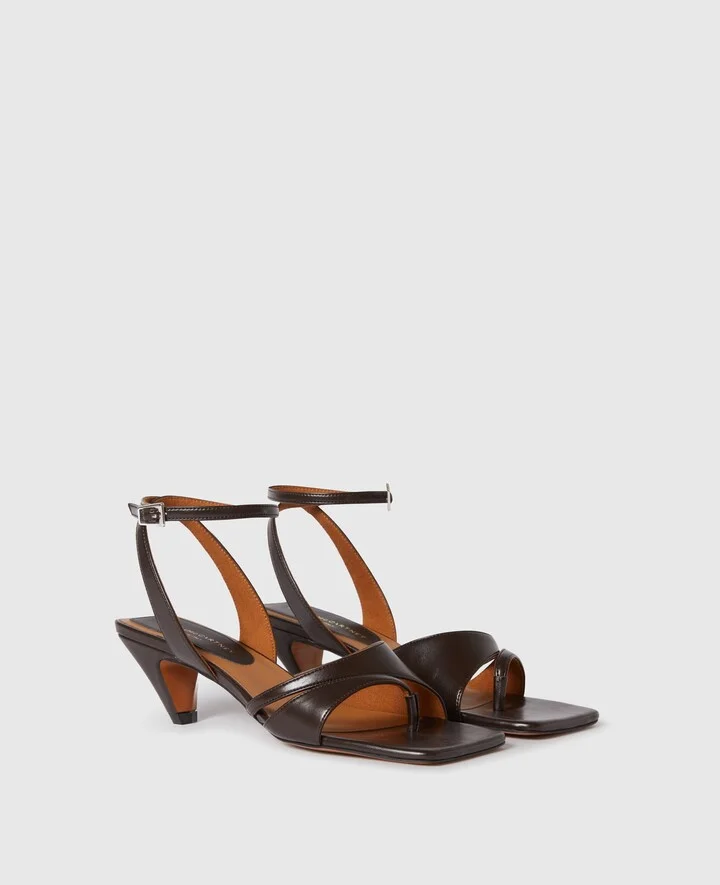 Stella McCartney - Stella Spur Kitten Heels, Woman, Chocolate brown, Size: 35 - Image 2