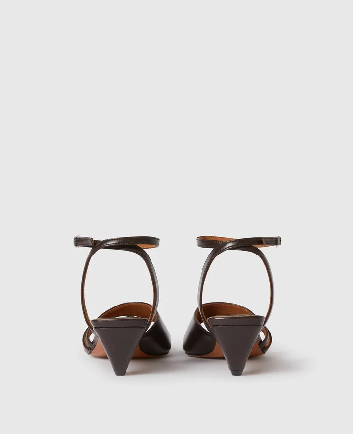 Stella McCartney - Stella Spur Kitten Heels, Woman, Chocolate brown, Size: 35 - Image 3