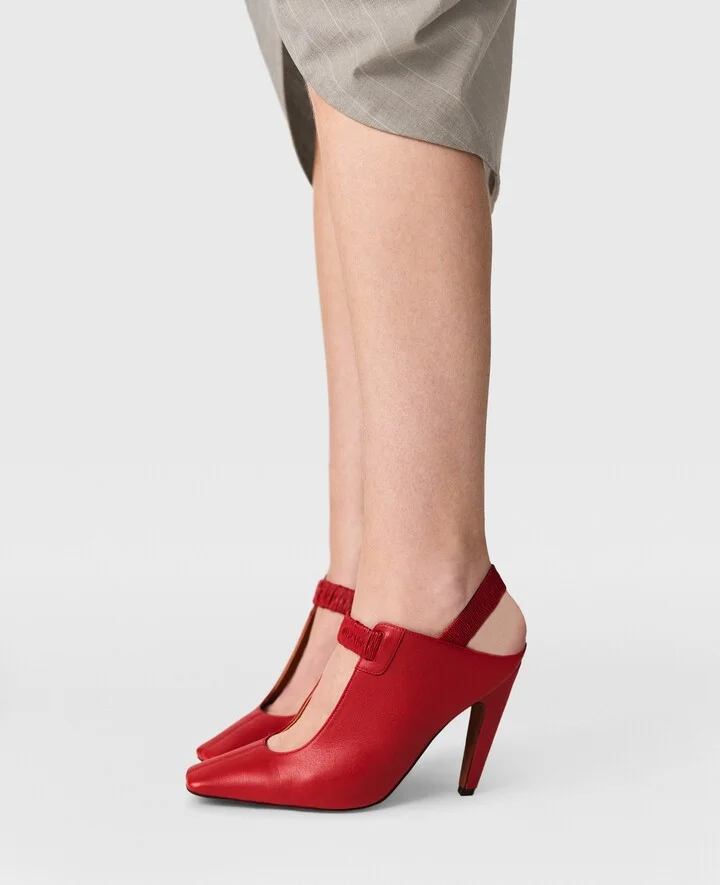 Stella McCartney - Stella Spur Slingbacks, Woman, Red, Size: 38 - Image 2