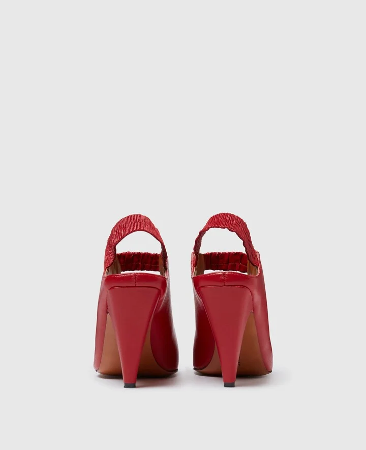 Stella McCartney - Stella Spur Slingbacks, Woman, Red, Size: 38 - Image 4