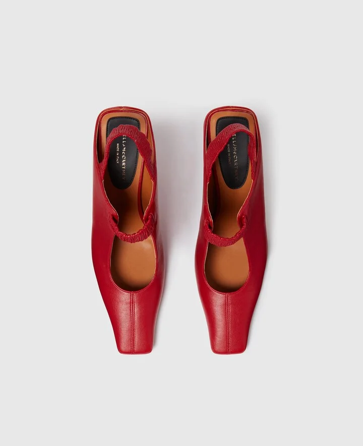 Stella McCartney - Stella Spur Slingbacks, Woman, Red, Size: 38 - Image 5