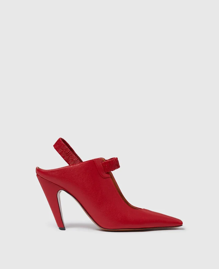 Stella McCartney - Stella Spur Slingbacks, Woman, Red, Size: 38